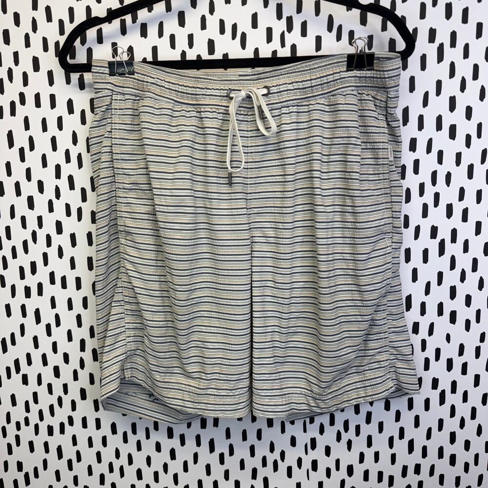 Onia Mens The Charles Striped Bathing Suit Size medium